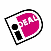 Logo van ideal, een online casino betaalmethode.